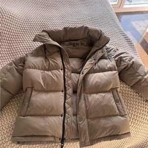 Aritzia Taupe Puffer Jacket